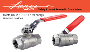 LANCE AUTOMATIC SAFETY DRAIN VALVE IN STAINLESS STEEL